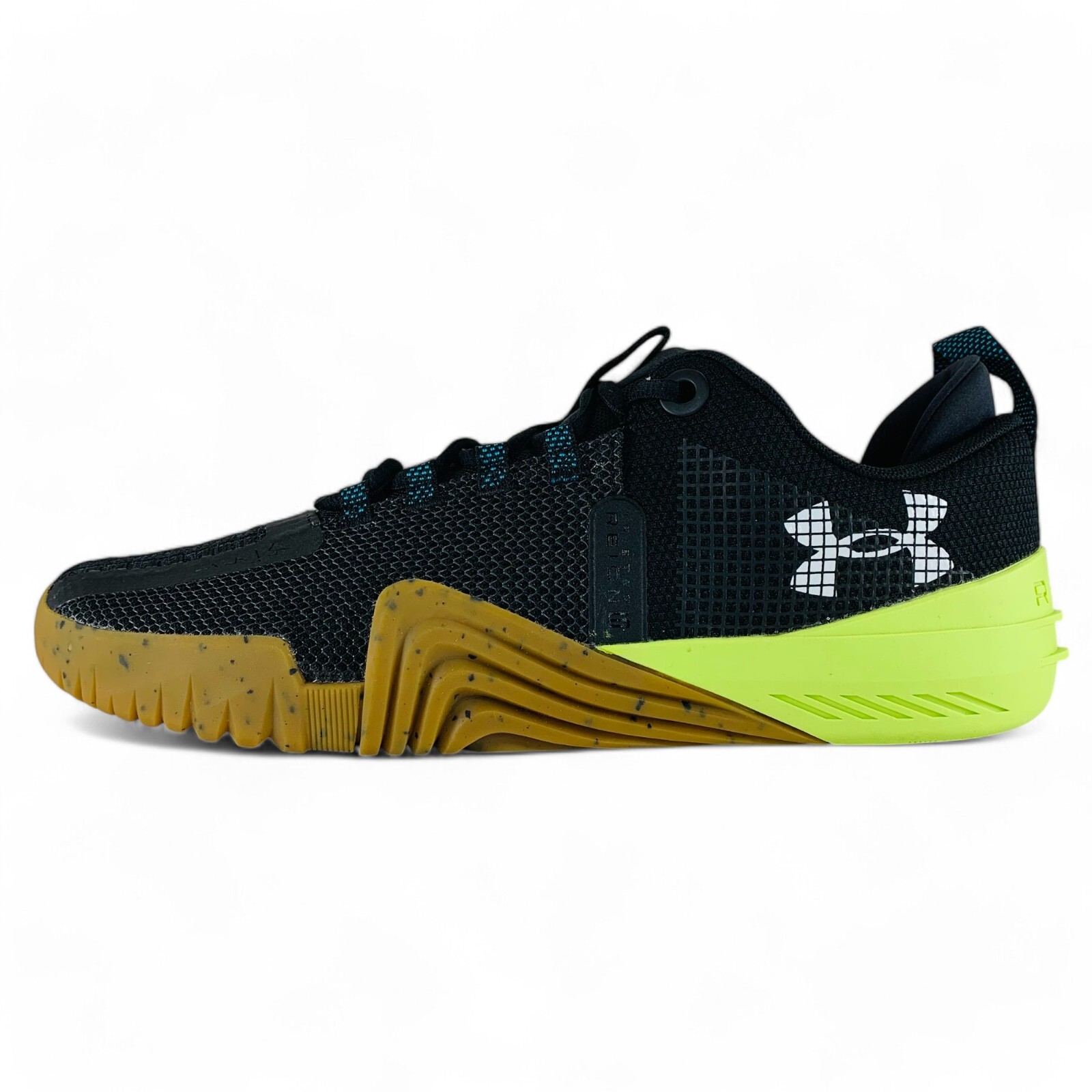 Under Armour UA TriBase Reign 6 Black Teal Gum Men's Training Shoes 3027341-002