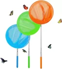 Insect Butterfly Net with 8" Ring Handle Extends to 34" Telescopic Catching Bug