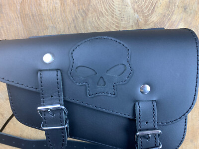 ORLETANOS Seitentasche Medusa Skull Links Kompatibel Mit Harley
