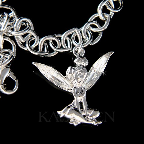 Tinkerbell made with Swarovski Crystal Tinker Bell ANGEL fairy Bracelet Jewelry - 第 1/2 張圖片