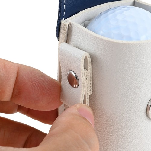 Borsa per palline da golf in pelle PU da appendere borsa da golf/cintura custodia per sport all'aperto quartier generale - Foto 10 di 15