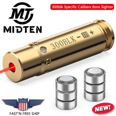 Hunting CAL 300BLK Bore Sight 300 AAC Blackout Red Laser Rifles Gnus Boresighter