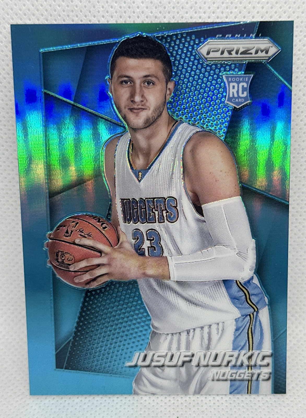 2014-15 Panini Prizm Light Blue Prizm #’d 45/49 Jusuf Nurkic #280 Rookie