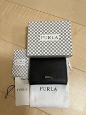 Furla Tri-Fold Wallet Black Used, Good Condition, Minimal Wear