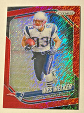 2025 Prizm Wes Welker New England Patriots FOTL Red Shimmer Color Match /49