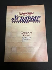 Scrabble Deluxe Instructions  Gameplay Guide Booklet Manual  Game Part 1999