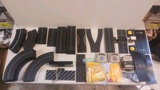 Vintage 1960s Aurora Model Motoring HO Slot Car Track X104 Piece Lot