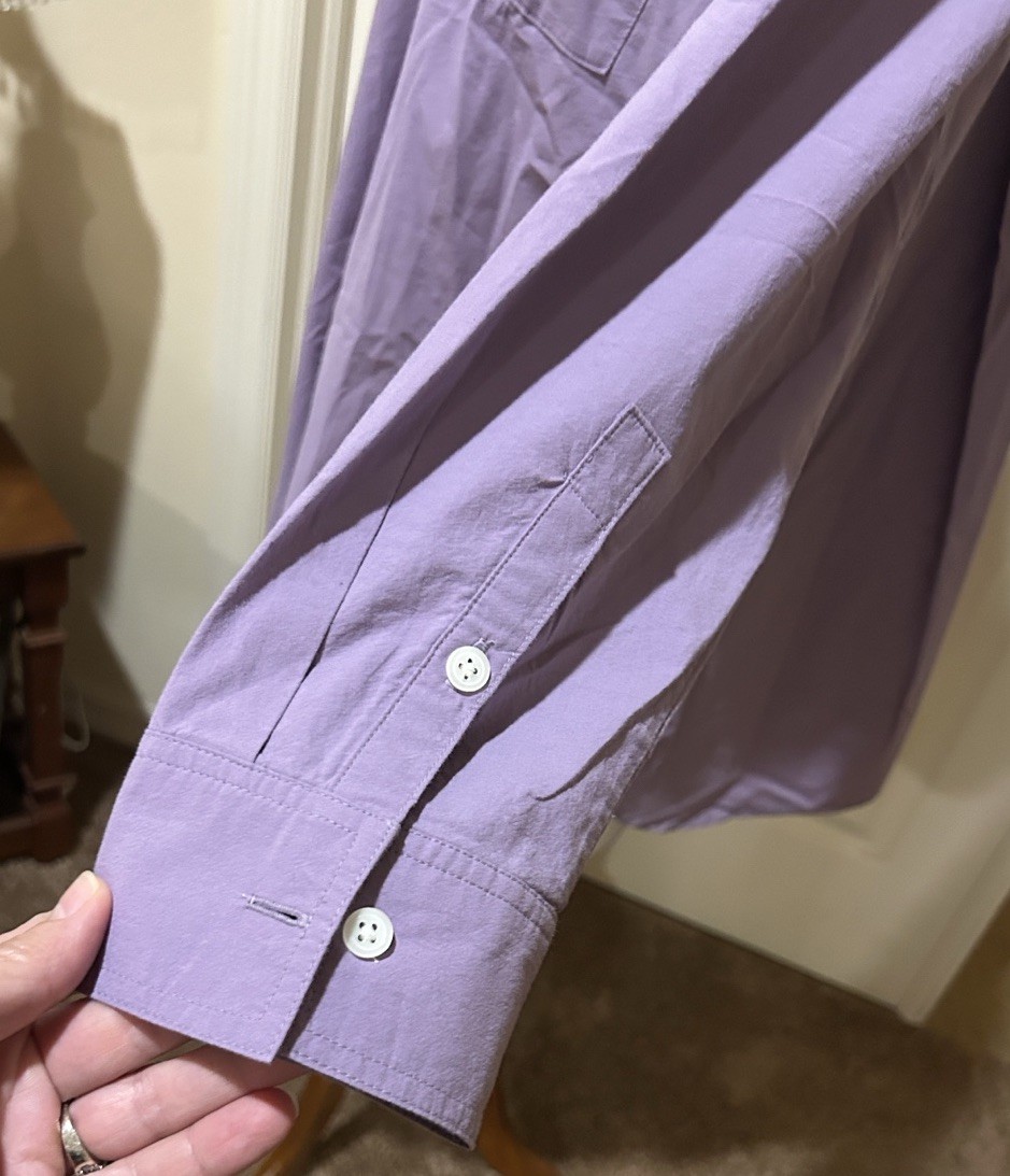 Madewell Button Down Oversized Small Top. Lavende… - image 4