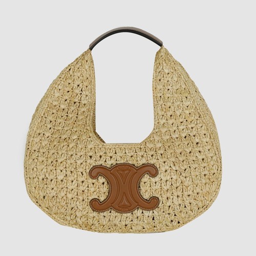 Celine Raffia Classic Panier Hobo Bag 112772