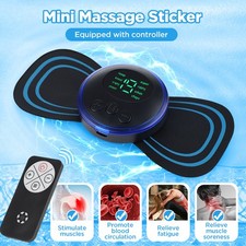 Mini EMS Neck Massager 8 Mode Cervical Massage Patch Pulse Muscle Stimulator