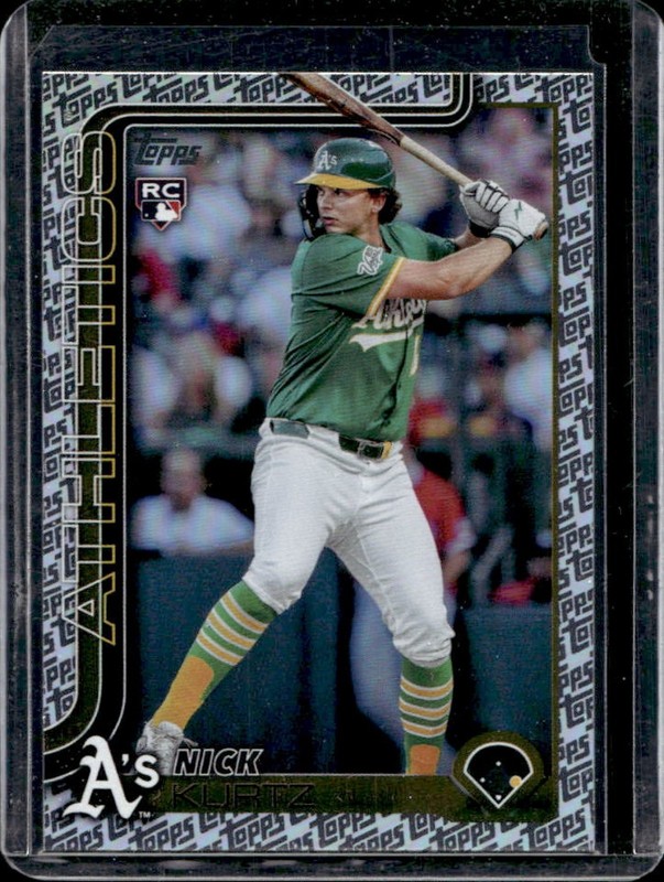 2025 Topps Update Nick Kurtz RC Foil Pattern Rookie #US201 Athletics