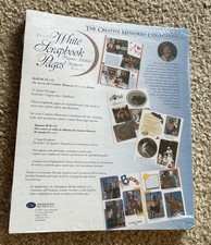 NEW SEALED Creative Memories 8 1/2 X 11 WHITE Scrapbook Pages RCM-11S