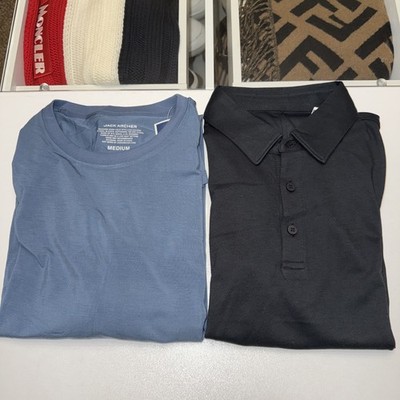Jack Archer Lux Polo Shirt And Crewneck T Shirt Short Sleeve Men s Medium New 
