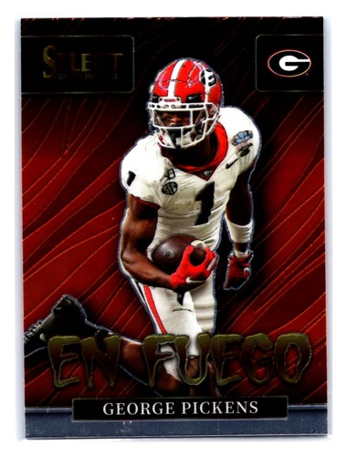 George Pickens #EN-GP 2022 Panini Select Draft Picks En Fuego card
