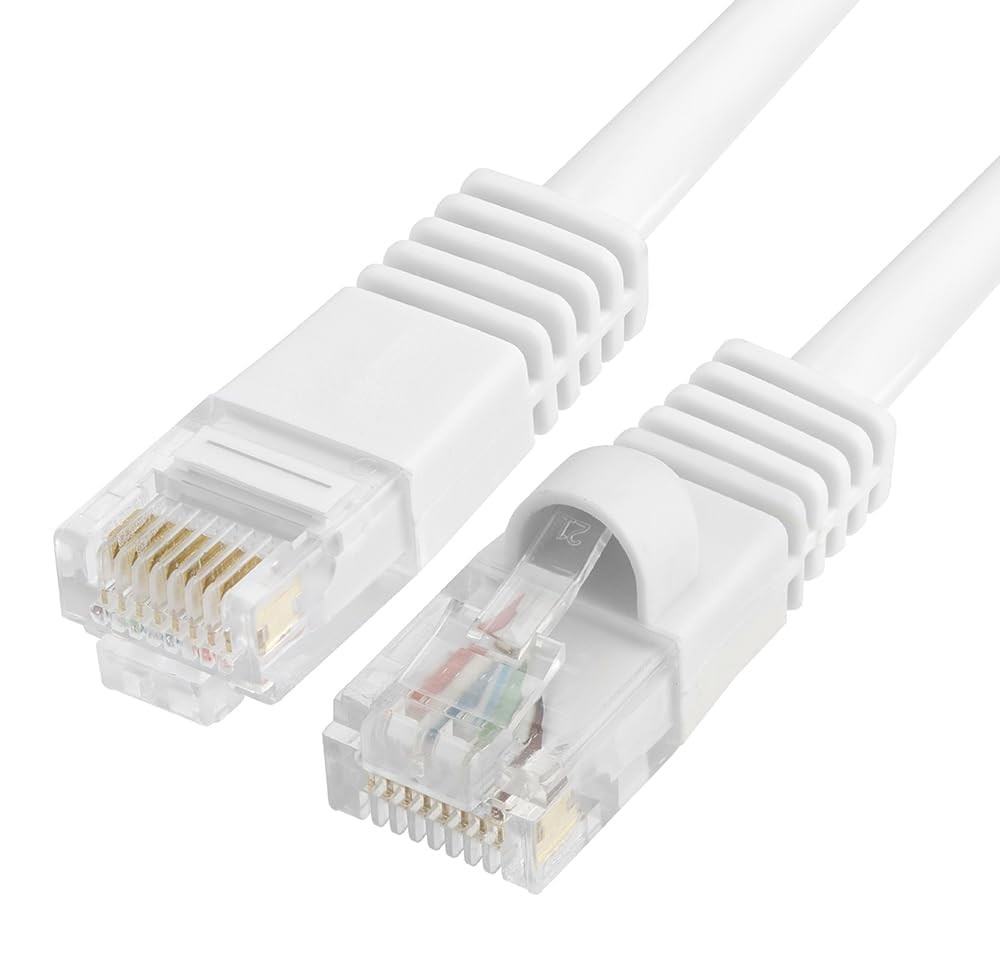 - Cat5e Ethernet Cable 50 ft, 350 MHz UTP Cat 5e Ethernet Patch Cord, 1Gbps N...