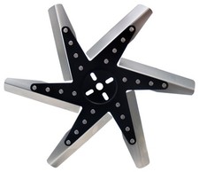 Derale Engine Cooling Fan 19117 Flex Fan 17 In. 6 Blade Mechanical Black Derale Engine Cooling Fan 19117 Flex Fan 17 In. 6 Blade Mechanical Black