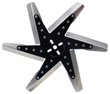 Derale Engine Cooling Fan 19117; Flex Fan 17 in. 6 Blade Mechanical Black