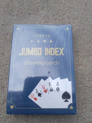 Fanwer Jumbo Playing Cards NEW