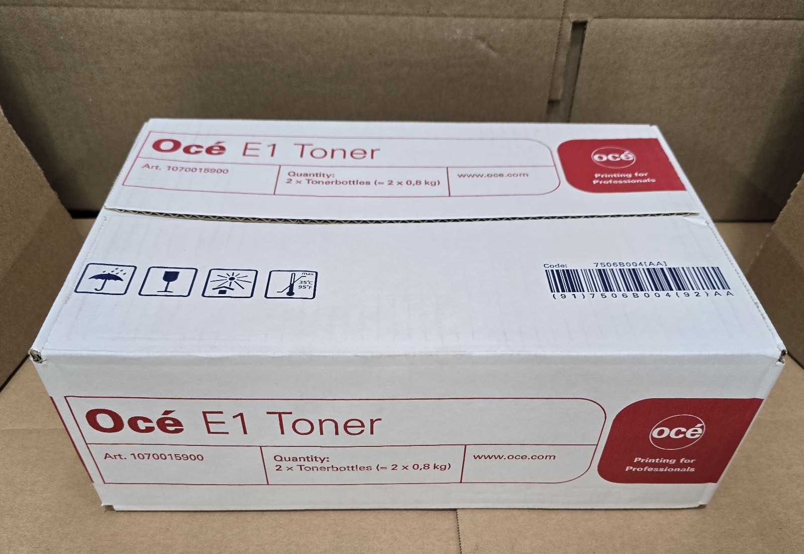 Toner Oce E1, custodia da 2 bottiglie, per Océ 9700 9800 TDS800 TDS860 # 1070015900