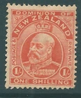 NEW ZEALAND 1910 Edward VII mint 1/- stamp SG394