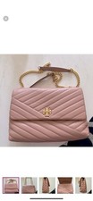 Tory Burch Kira Chevron Shoulder Bag In Pink Moon 