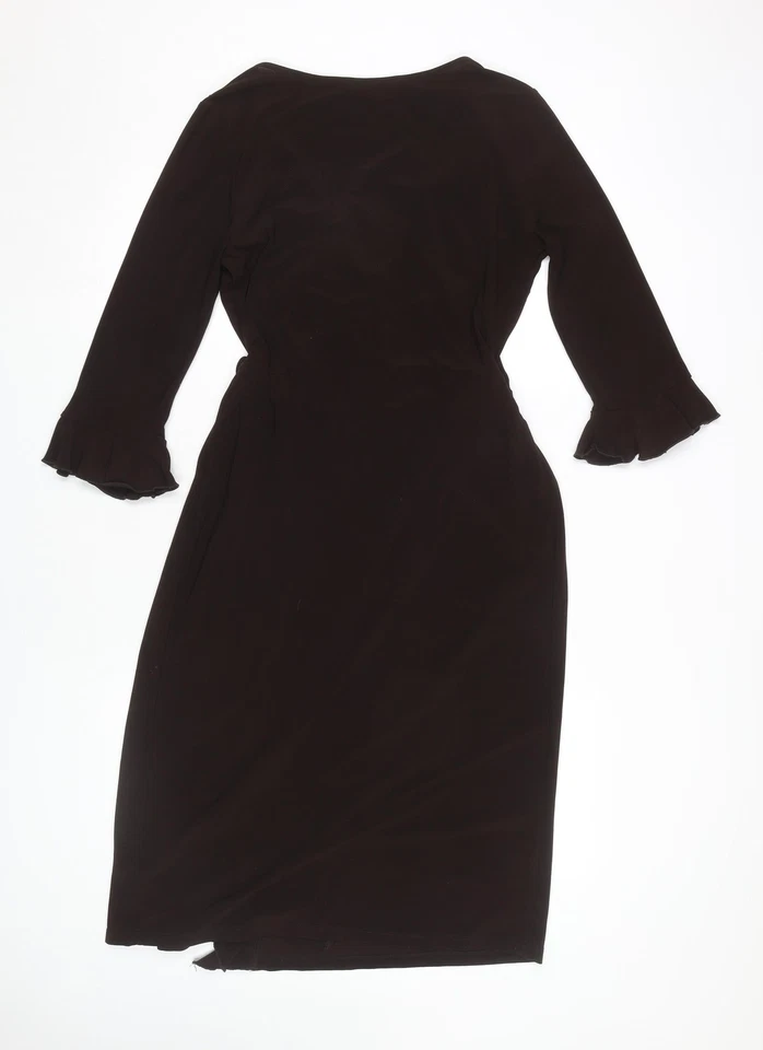 Star by Julien Macdonald Women's Brown Midi Wrap Dress - Image 2 of 4