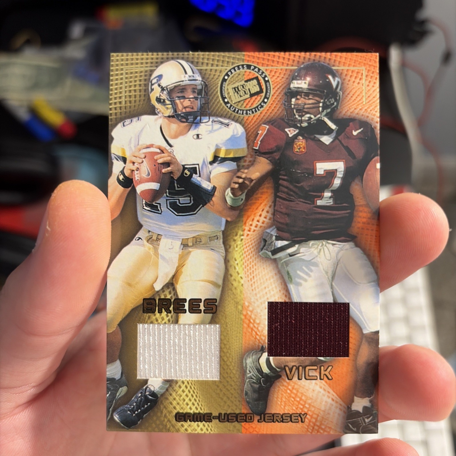 Michael Vick Press Pass Game Jerseys #JCMV Base