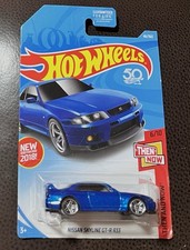 Hot Wheels 2018 Blue Nissan Skyline Gtr R33 Then And Now Hot Wheels 2018 Blue Nissan Skyline Gtr R33 Then And Now