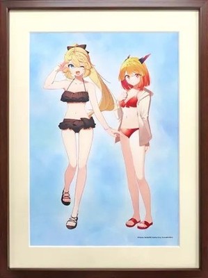 Movic Slime Taoshite 300-nen Max Level Art Board w/ Frame & Accessories Used