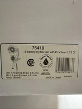 DELTA HydroRain 2-in-1, 4-Spray Patterns Wall Mount Dual Showerhead, Chrome