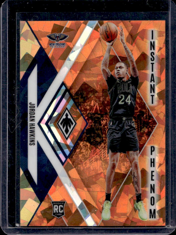 2023-24 Panini Phoenix Jordan Hawkins Instant Phenom Orange Ice RC #166/249