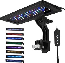 18W 24/7 LED Aquarium Light 8 Color Modes Full Spectrum Sunrise Sunset Fish Tank