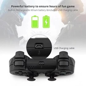 2x Black Wireless Bluetooth Video Game Controller Pad For Sony PS3 Playstation 3