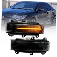  Sequential Amber Led Side Mirror Turn Signal Lights for 2011-2016 Scion tC, 
