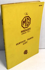 The Mg Midget - Series Tc - Factory Service Parts List Catalog Akd 856 Vgc The Mg Midget - Series Tc - Factory Service Parts List Catalog Akd 856 Vgc
