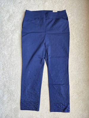 Chicos Womens Chicos Perfect Stretch Pants Chicos Womens Blue