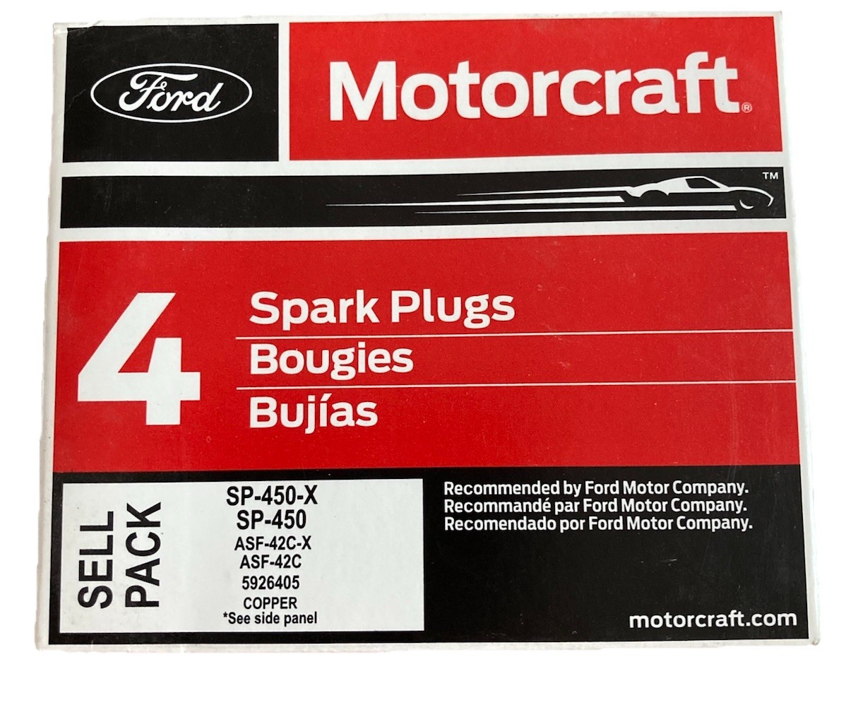 Set of 4 Genuine OEM Motorcraft SP450X Ford ASF42CX Copper Spark Plugs SP450