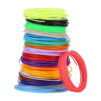 20 Colors 1.75mm PCL Filament Refills For 3D Printer Printing Pen Low Temper SET