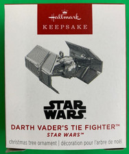 DARTH VADER'S TIE FIGHTER - Star Wars - 2025 Hallmark Miniature Ornament - NEW