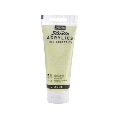 PEBEO - Acrylic Fine Studio Acrylics - Bright Yellow - Bright Yellow