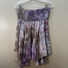 Vintage Y2K Wet Seal Hippie Smocked Fairy Boho Tube Babydoll Top Sz M DEADSTOCK