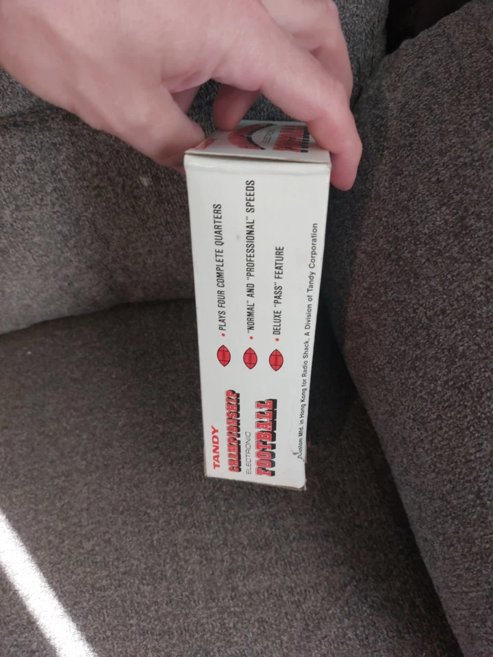 Juego de mano de fútbol Tandy Championship vintage nuevo en caja Foto 4 de 4