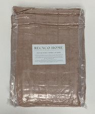 RECYCO Luxury Velvet Quilt Set Full/Queen 88x92 Terracotta Clay  2 Shams NEW