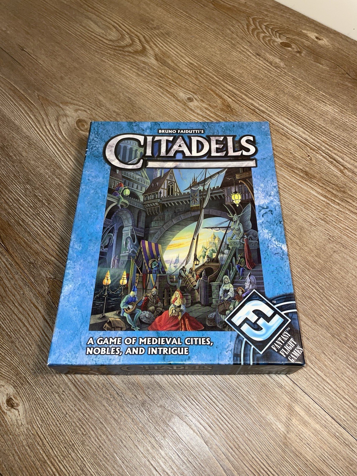 Citadels Board Game 2003 Fantasy Flight Games Silver Lines Medieval Game