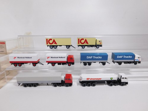 DI309-0, 5 #5x wiking H0 1:87 Model Truck DAF 467 Ica 468 555 780 Bp Sg / Mint+ - Picture 2 of 5