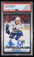 2019 Upper Deck UD Signed Quinn Hughes Young Guns Autographed 249 PSA 9 Auto 10