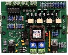 DIGTAN4-DMX-D: 4 ch. DMX decoder converter to 4 x 0-10V dimmer controls M in USA