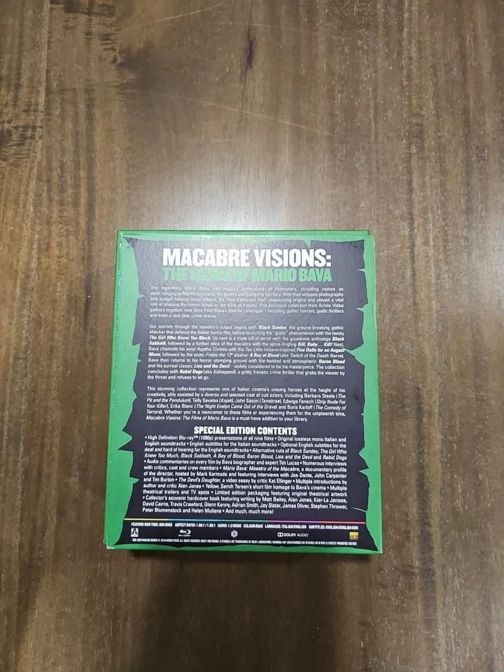 Macabre Visions Films of Mario Bava Bluray Arrow OOP Limited Edition *Region B* - Image 4 of 4