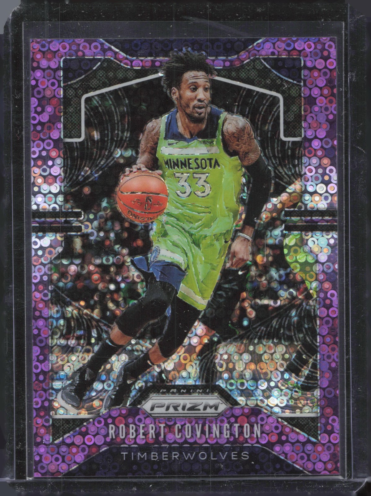 2019-20 Panini Prizm #166 Robert Covington Prizms Fast Break Purple #/75