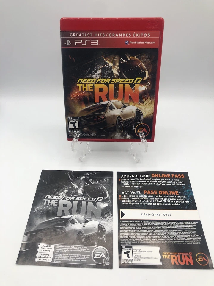 Need for Speed The Run PS3 Greatest Hits (Sony PlayStation 3, 2011) CIB Complete - Image 4 of 4
